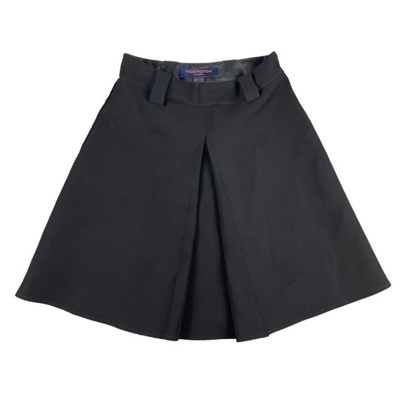 Louis Vuitton Dresses & Skirts - Louis Vuitton Uniform Skirt Womens 36 Luxury Black Basic Flared Made in Bulgaria